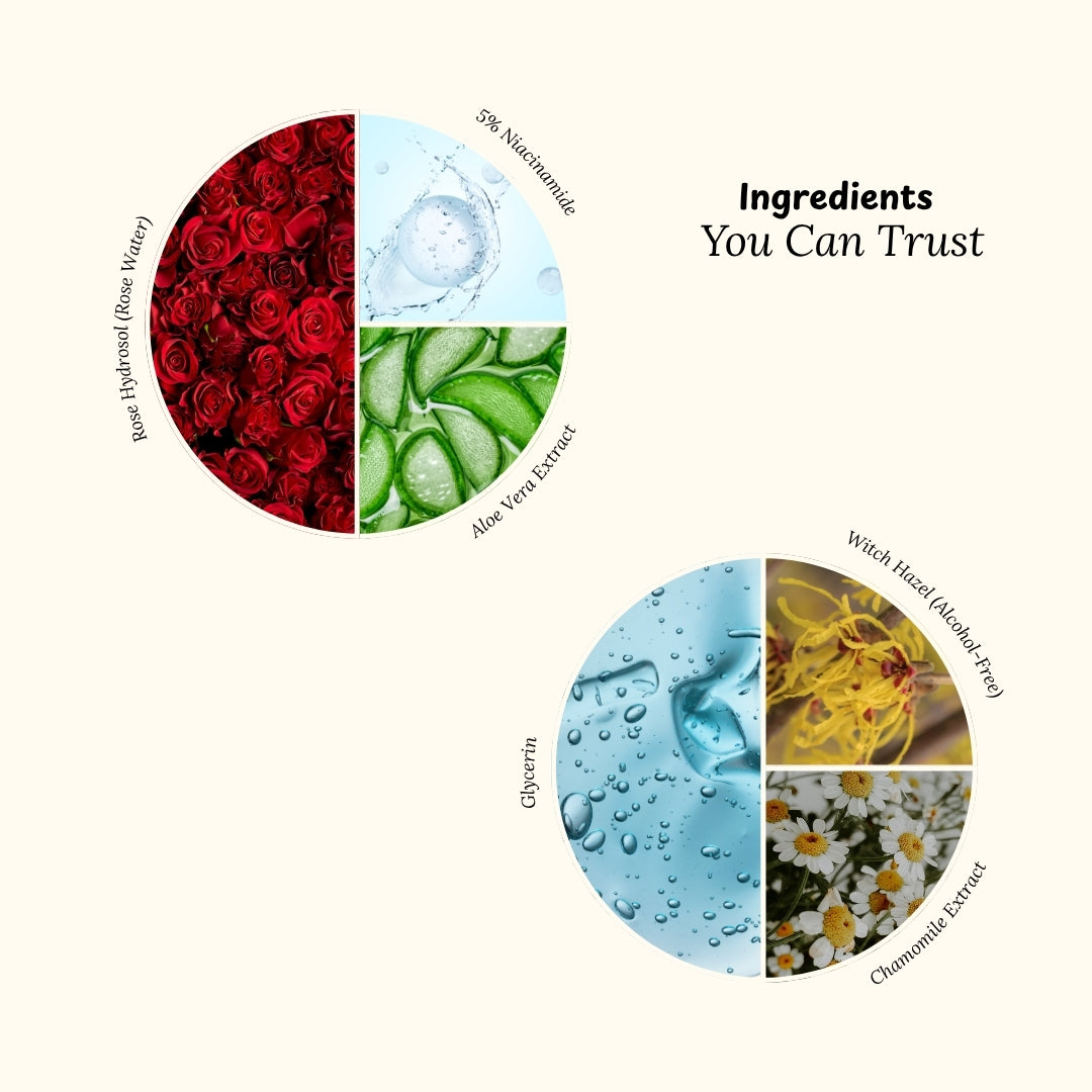 5% Niacinamide Rose Toner – Balance, Brighten & Refine