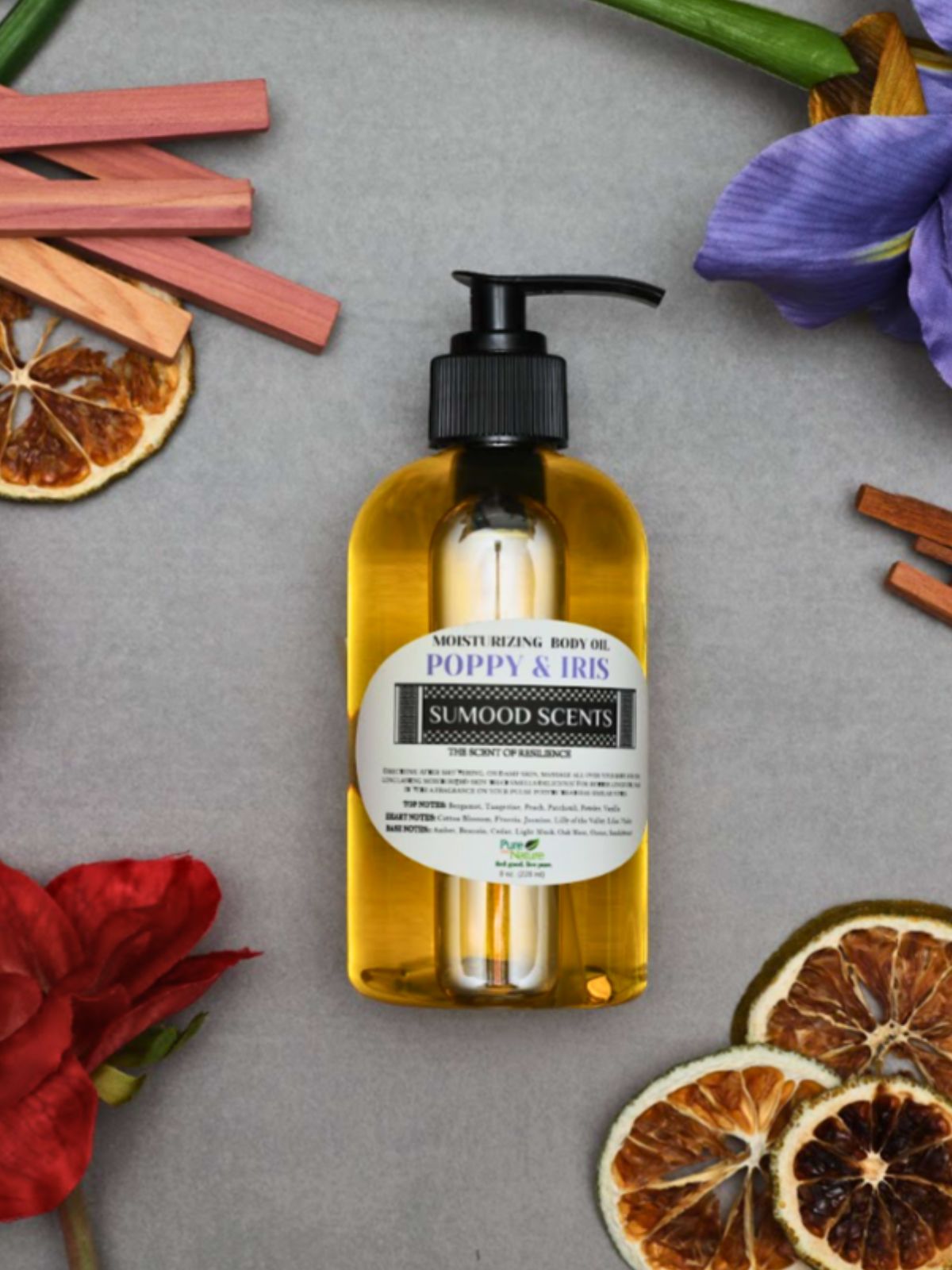 Poppy and Iris Moisturizing Body Oil