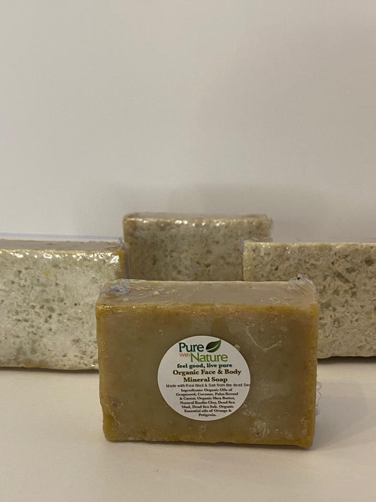 Organic Face & Body Mineral Dead Sea Soap – Deep Healing with Essential Oil Soap